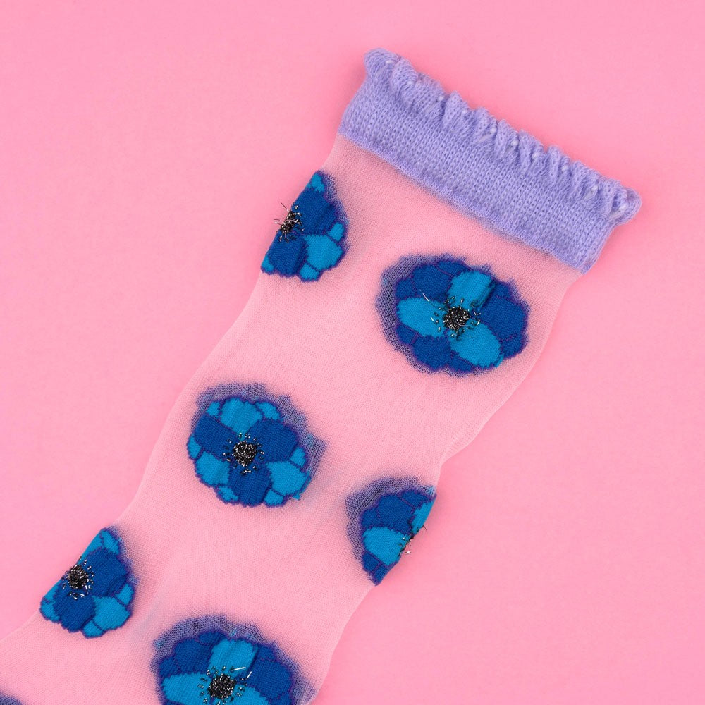 Chaussettes transparentes Anémone - Coucou Suzette