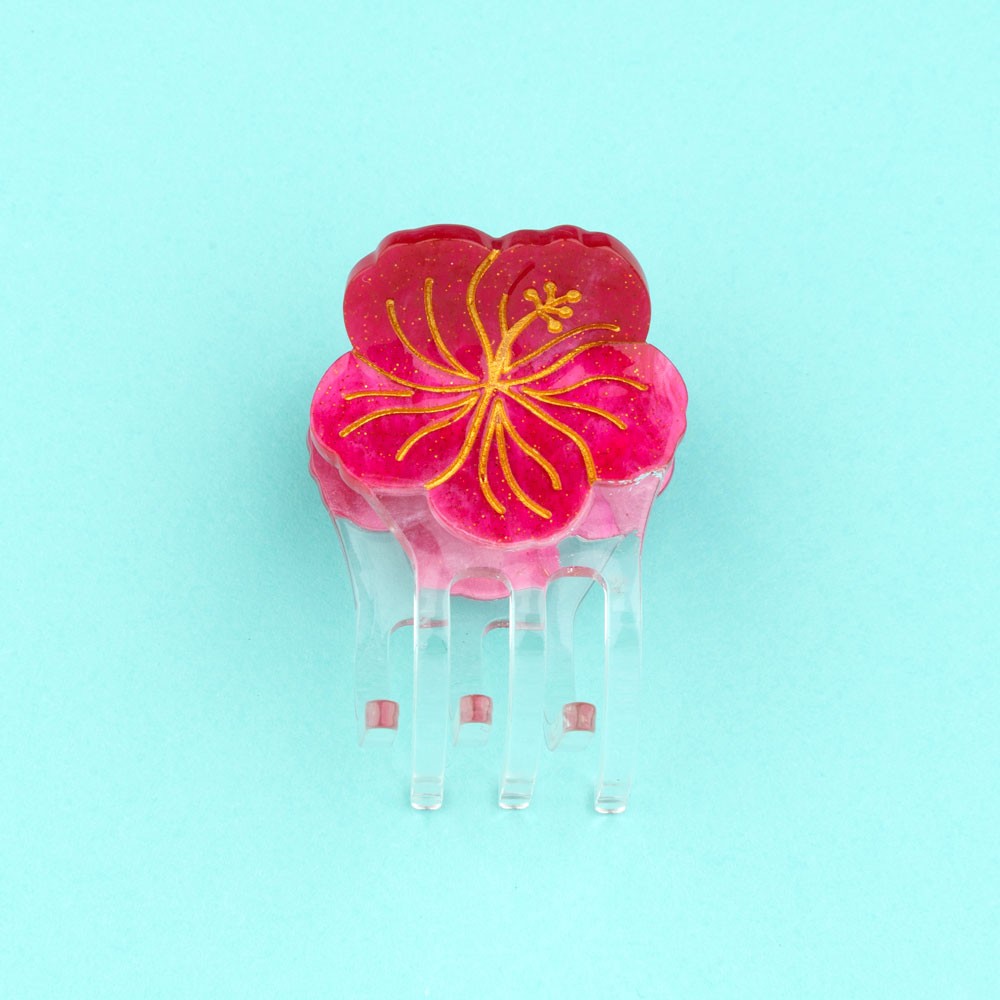 Mini pince à cheveux Hibiscus - Coucou Suzette