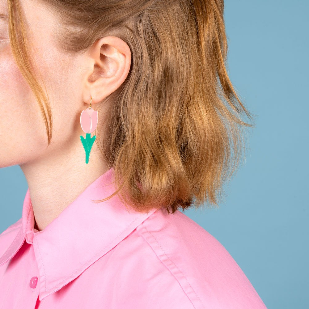 Boucles d'oreilles Tulipe - Coucou Suzette