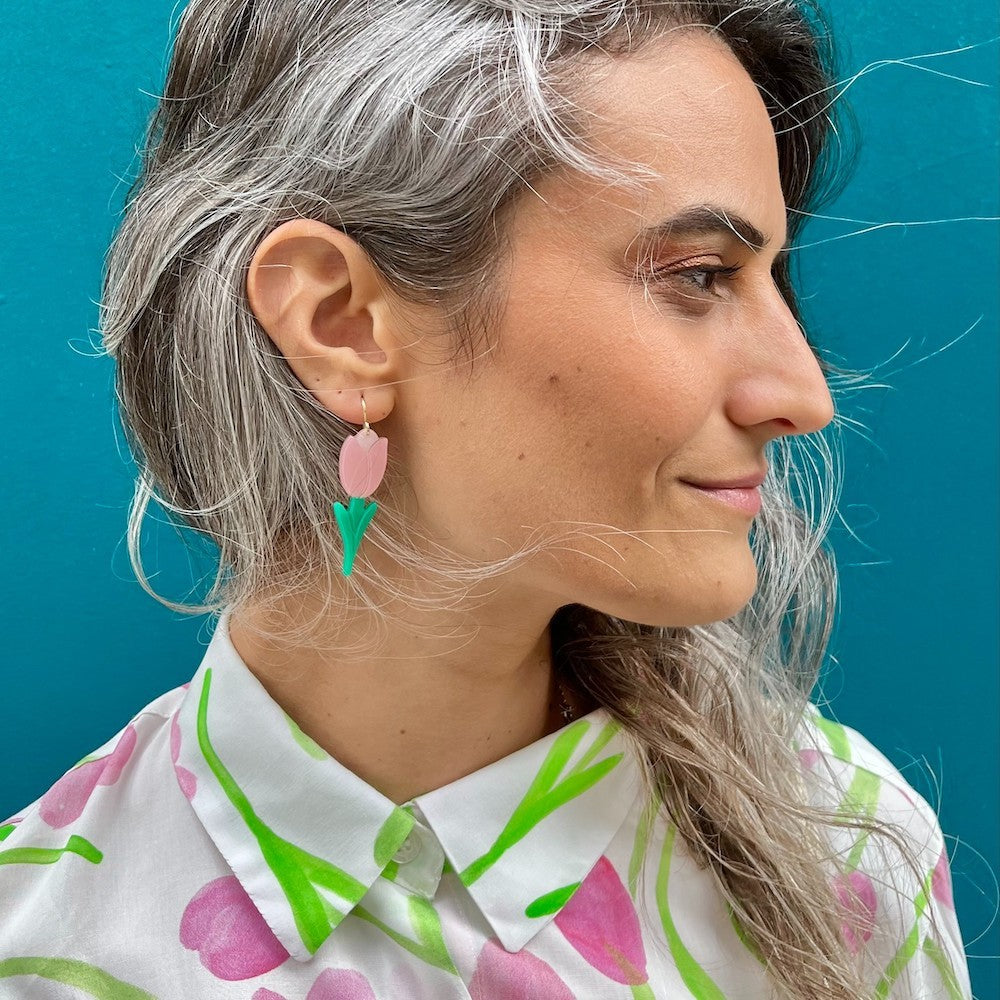 Boucles d'oreilles Tulipe - Coucou Suzette