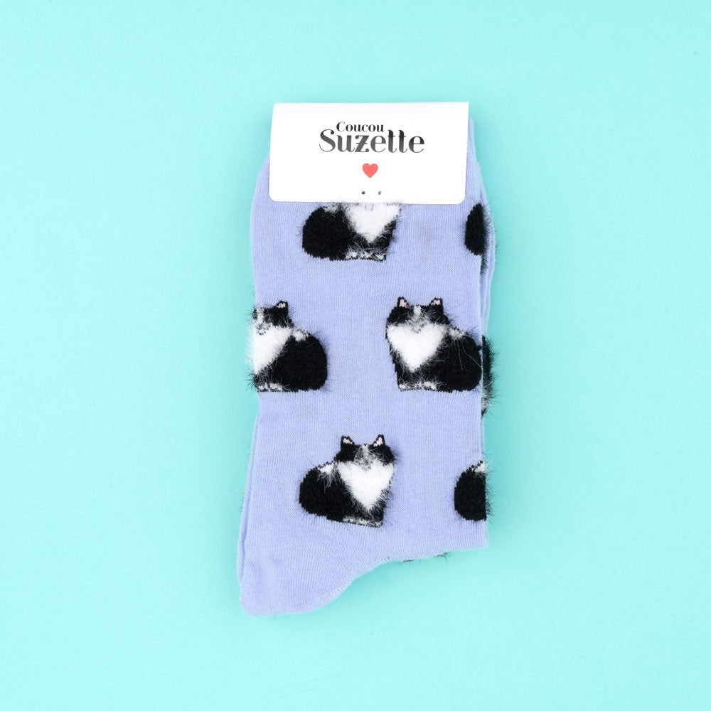 Chaussettes Chat Noir & Blanc - Coucou Suzette
