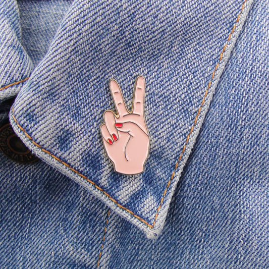 Pin's Peace - Blanc - Coucou Suzette