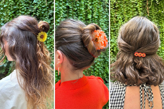 5 coiffures faciles avec une pince fleur