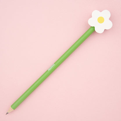 Crayon à papier et gomme Pâquerette