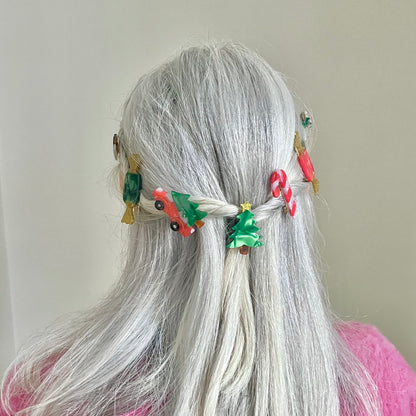 Candy Cane Hair Clip