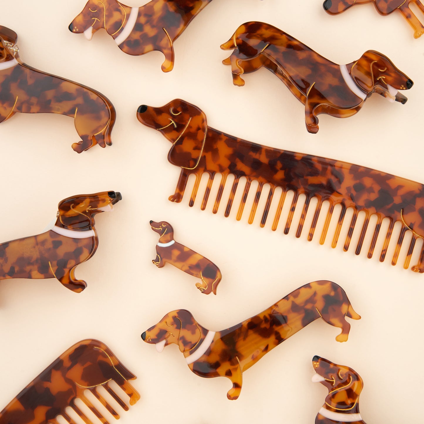 Dachshund French Barrette