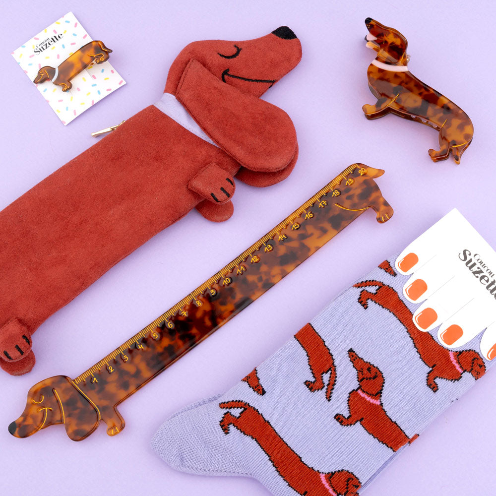 Cute Dachshund Dog Hair Claw – Coucou Suzette