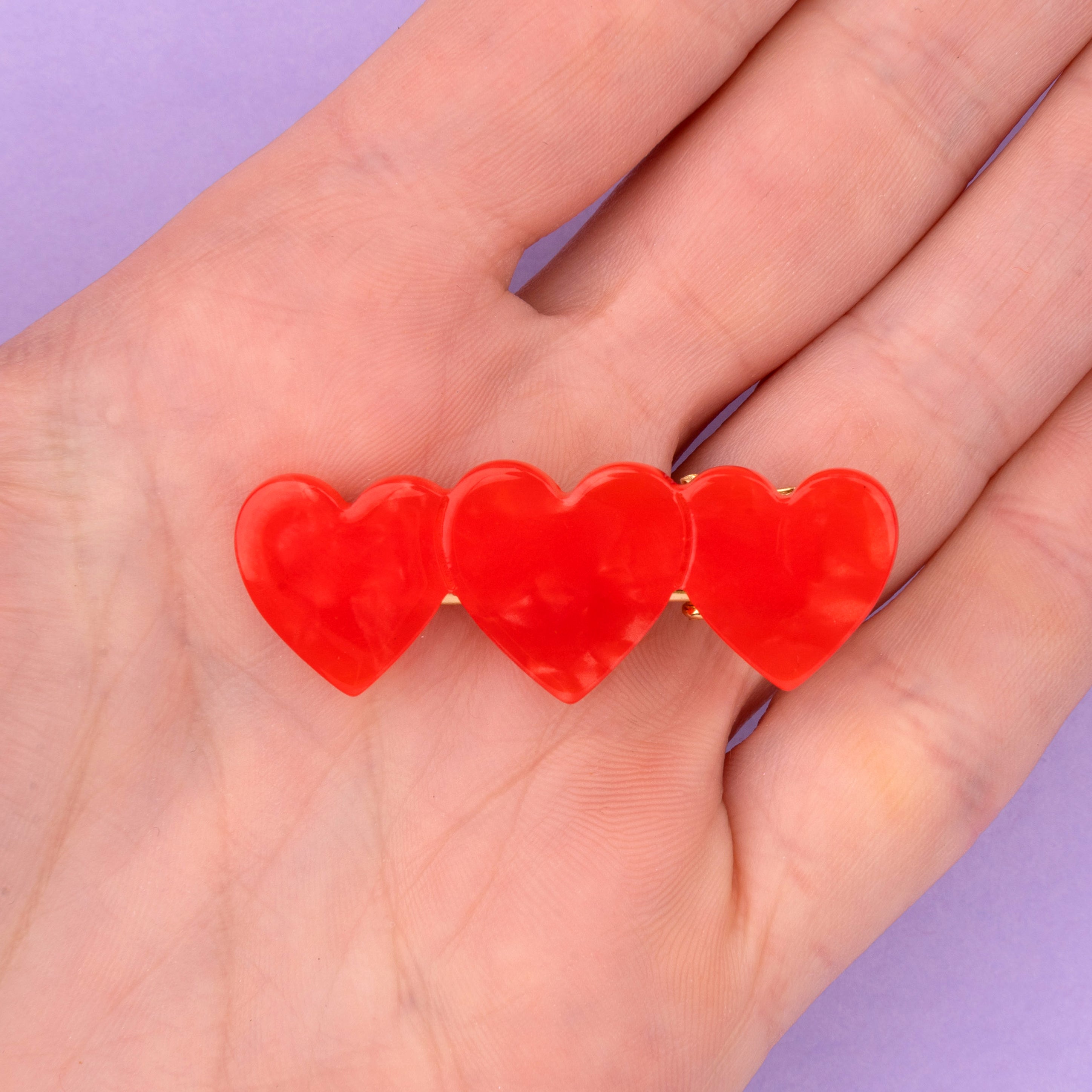 Red Heart Hair Clip – Coucou Suzette