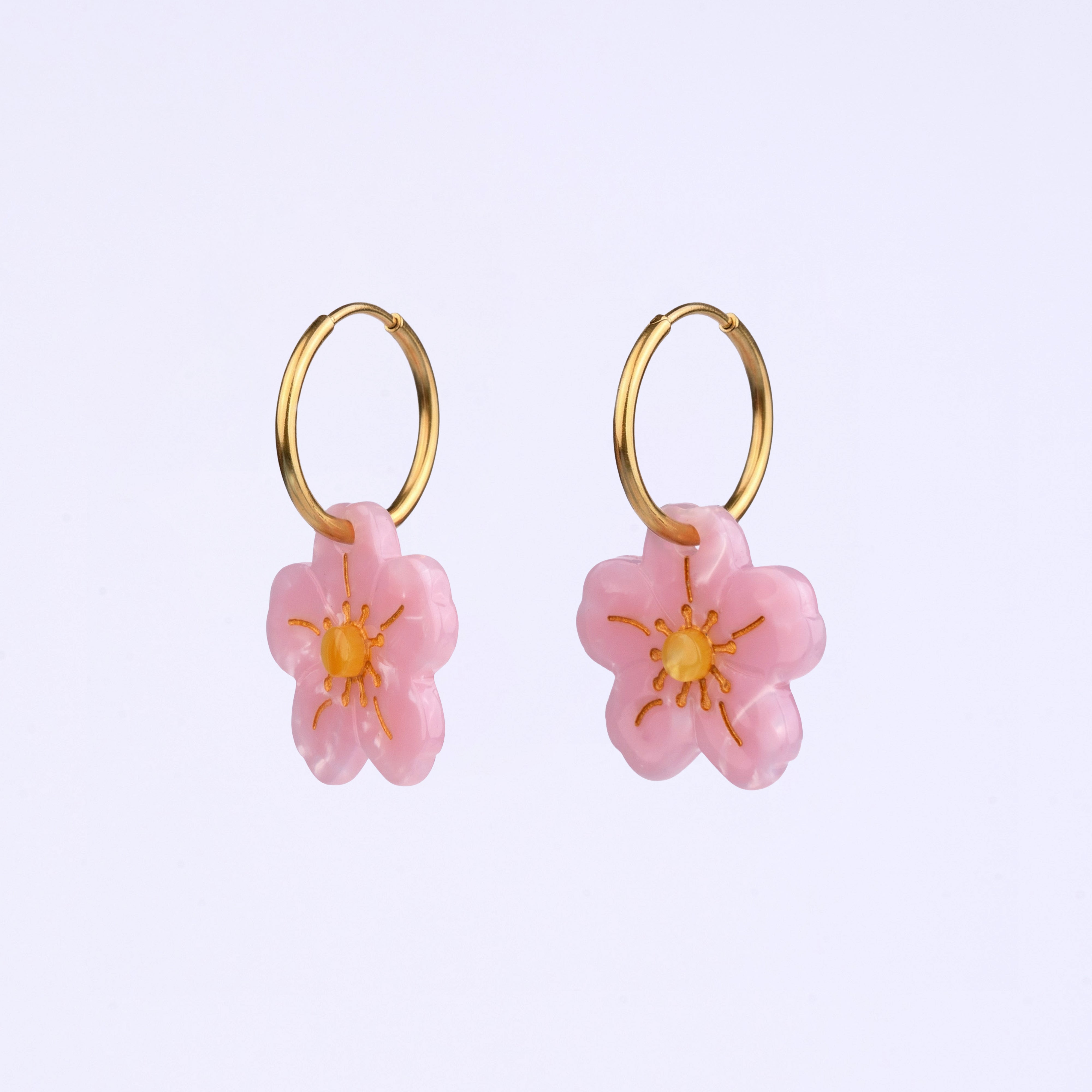 Pink Sakura Flower Earrings – Coucou Suzette