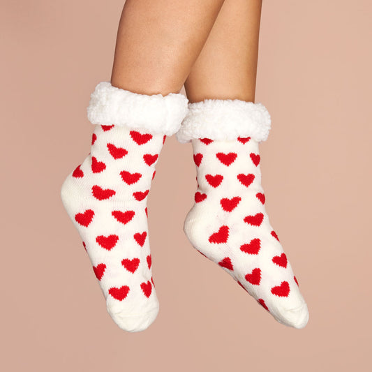 Heart Slipper Socks