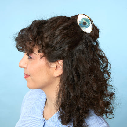 Pince à cheveux Oeil - Bleu