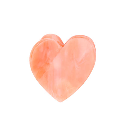 Pink Heart Mini Hair Claw