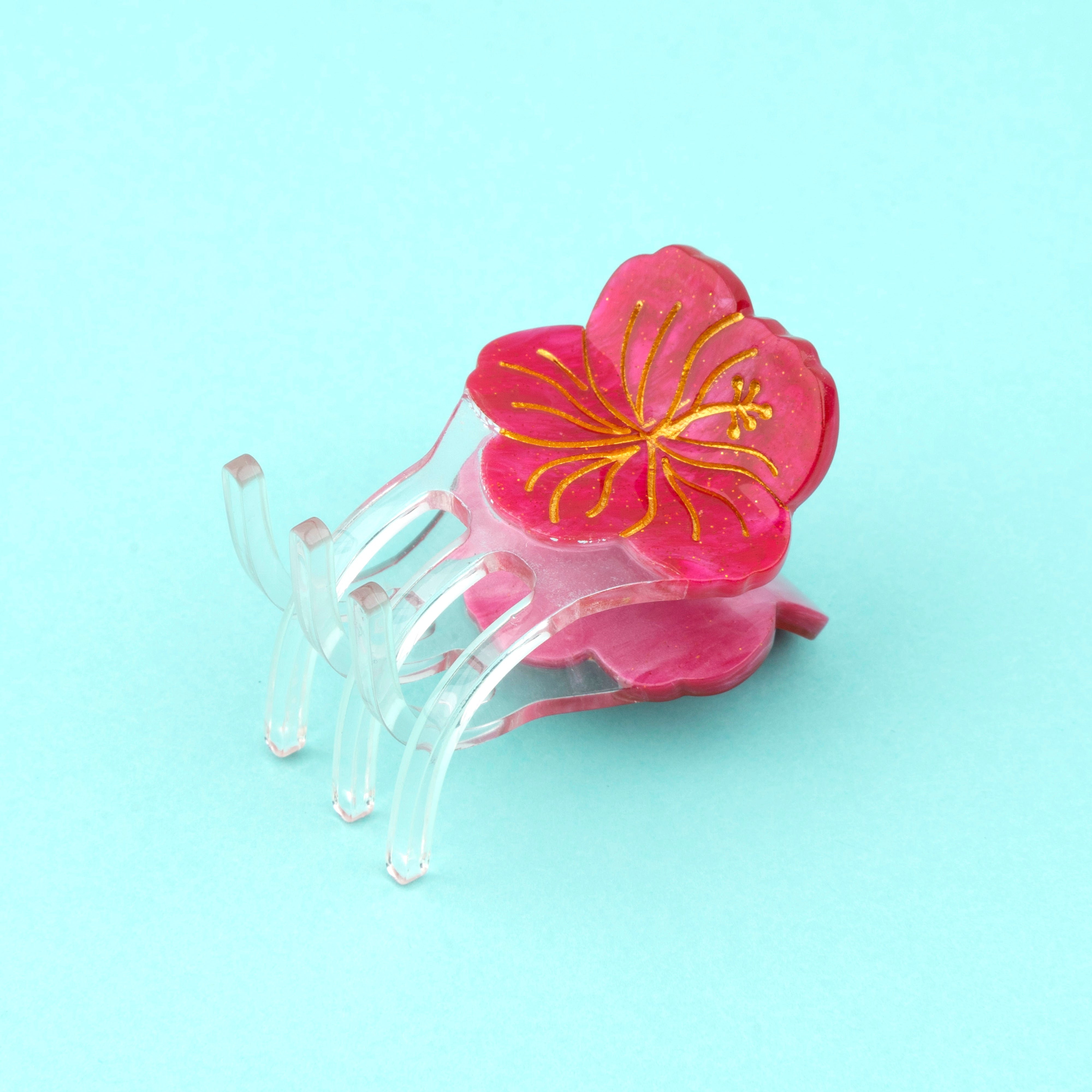 Coucou Suzette Hibiscus Mini Hair Claw