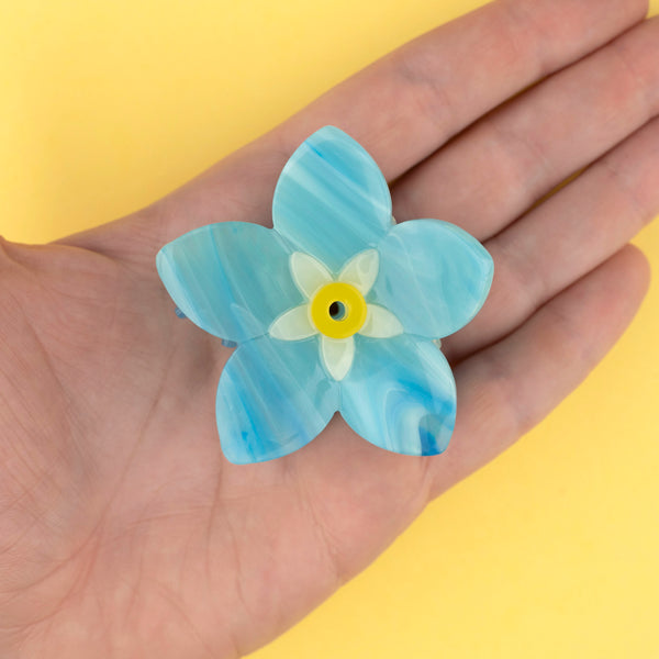 Blue Forget Me Not Flower Hair Claw – Coucou Suzette