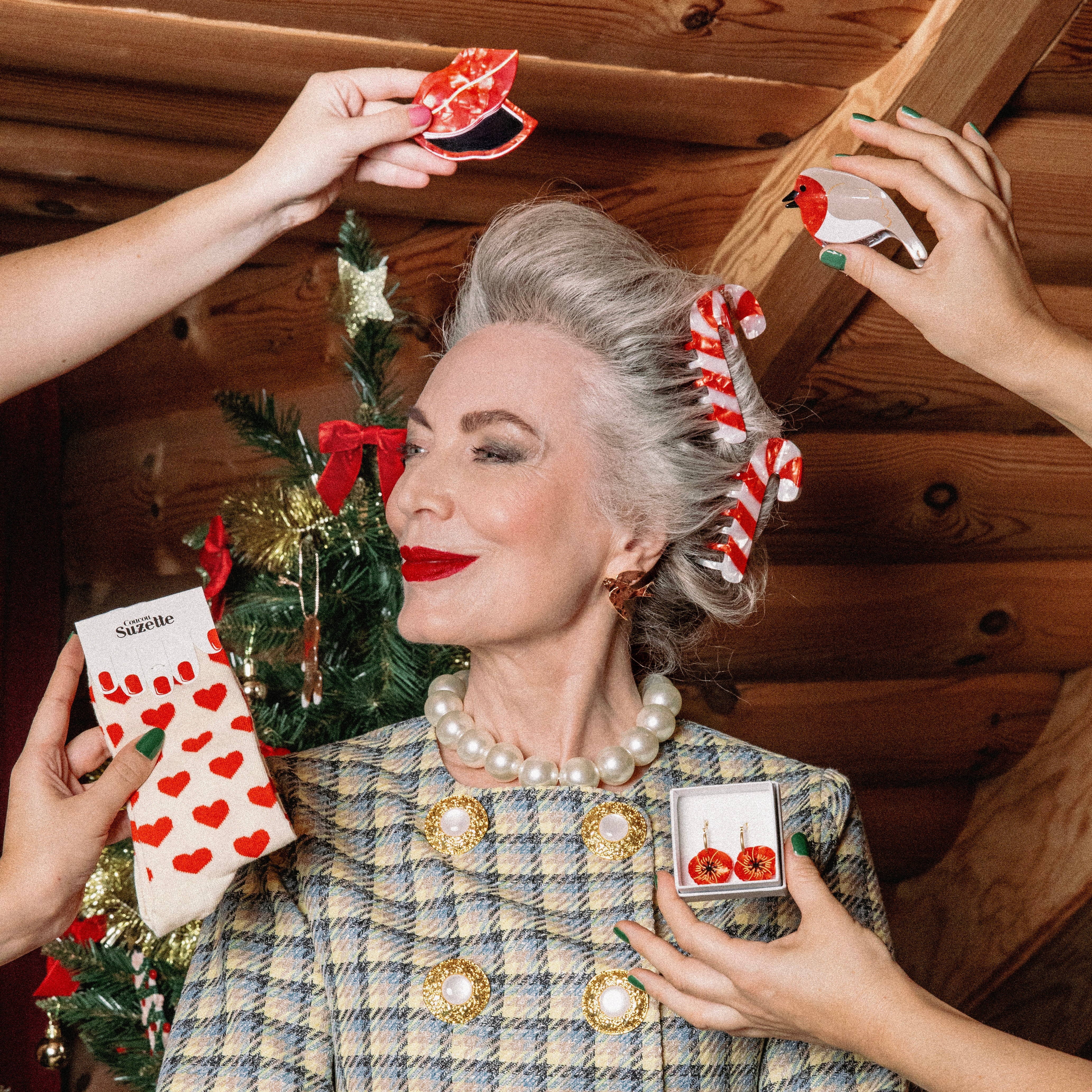 Candy Cane Hair Claw – Coucou Suzette