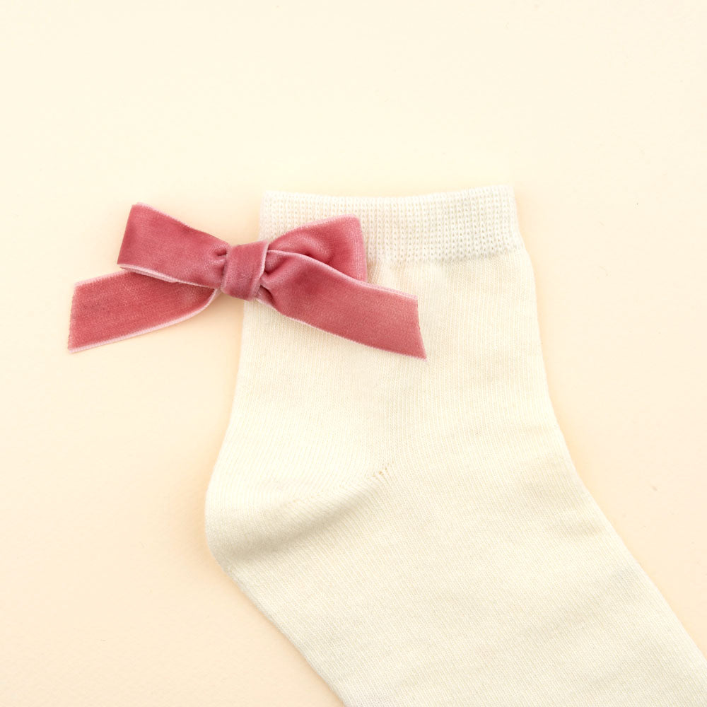 Chaussettes Noeud Rose
