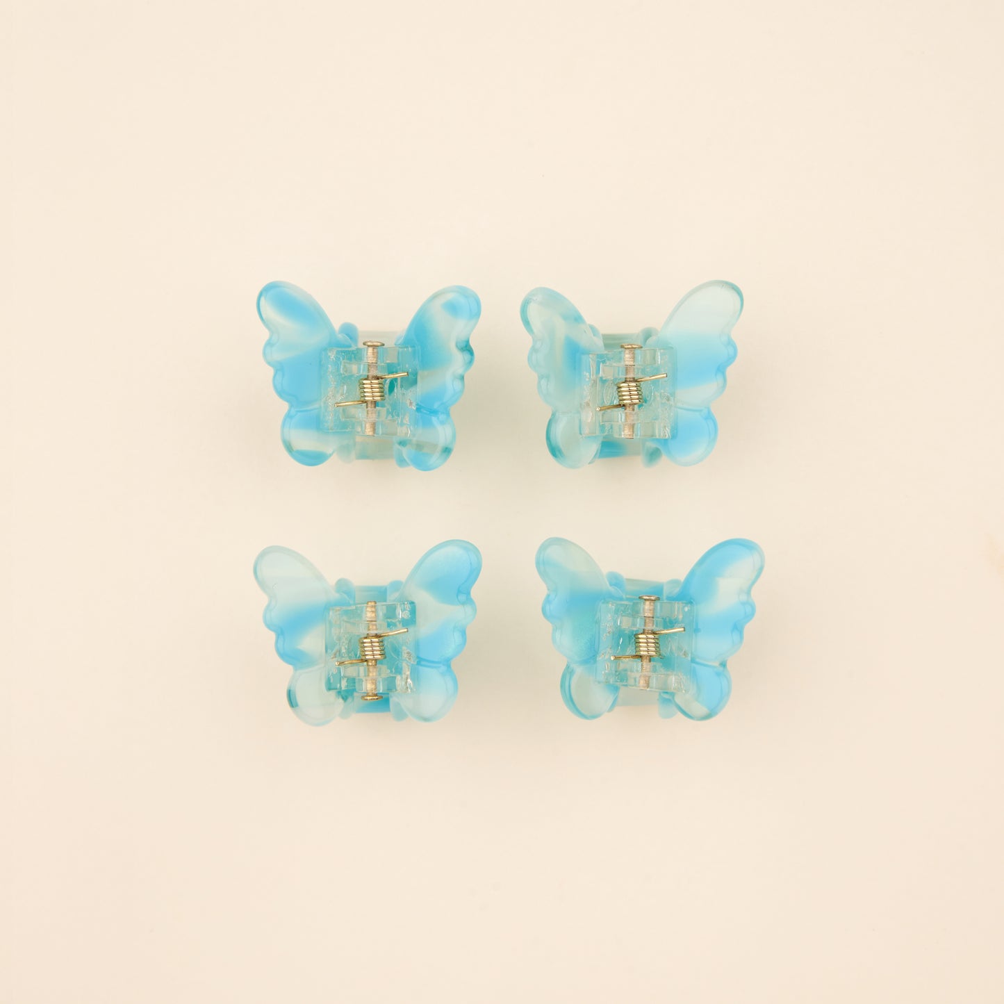 Lot mini pinces à cheveux Papillons