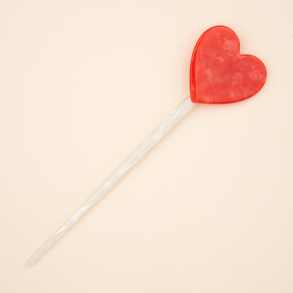 Lollipop Heart Hair Stick