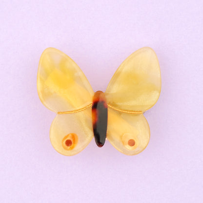 Barrette Papillon Jaune - Atypique