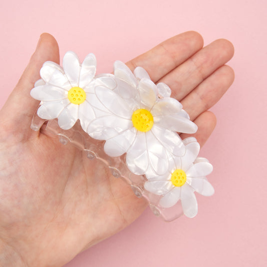 Trio Daisies Hair Claw