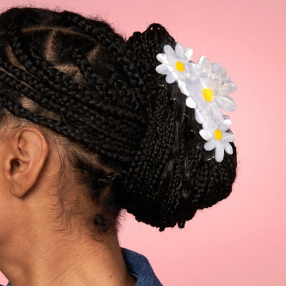 Grande pince à cheveux Pâquerettes