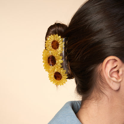 Trio Sunflowers Hair Claw