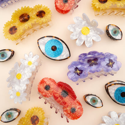Pince à cheveux Oeil à paillettes