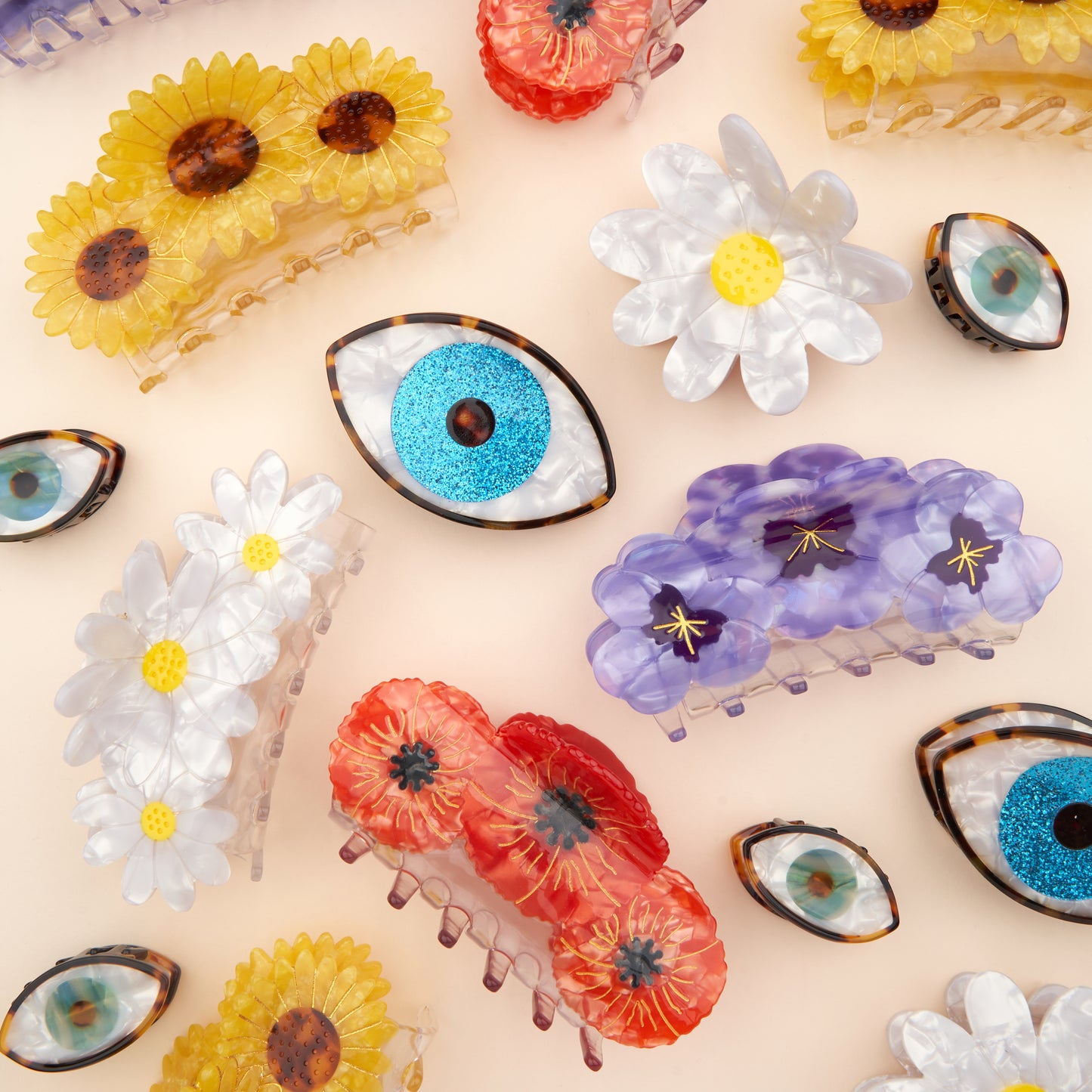 Trio Sunflowers Hair Claw