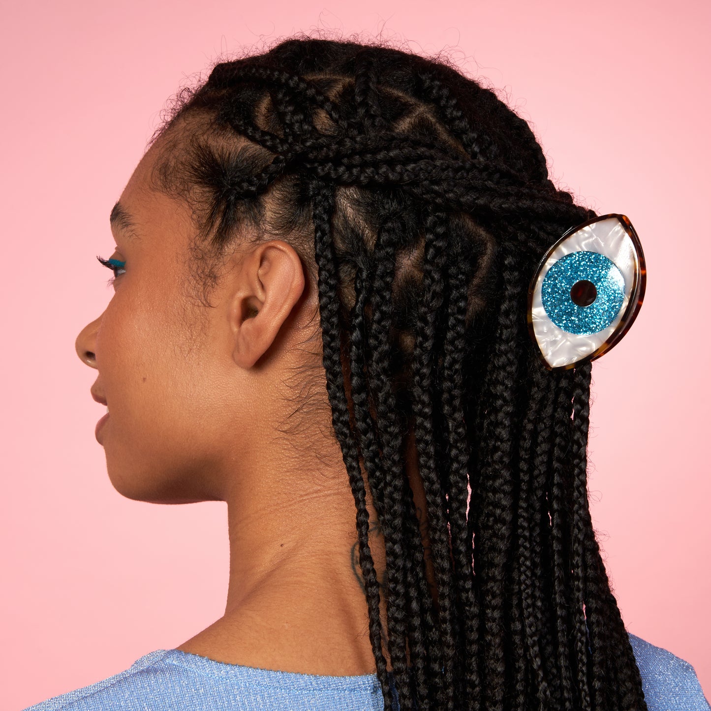 Pince à cheveux Oeil à paillettes