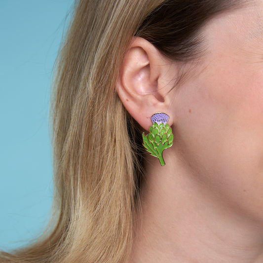 Boucles d'oreilles Artichaut