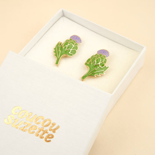 Boucles d'oreilles Artichaut
