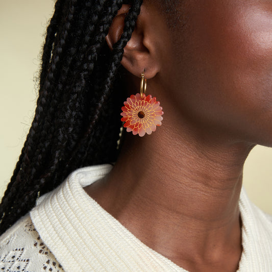 Boucles d'oreilles Dahlia