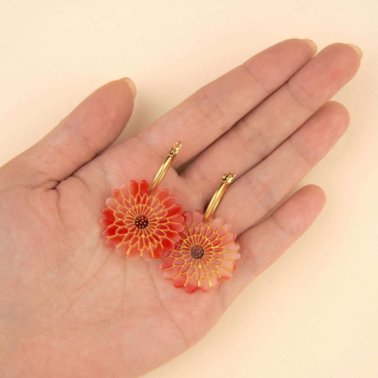 Boucles d'oreilles Dahlia