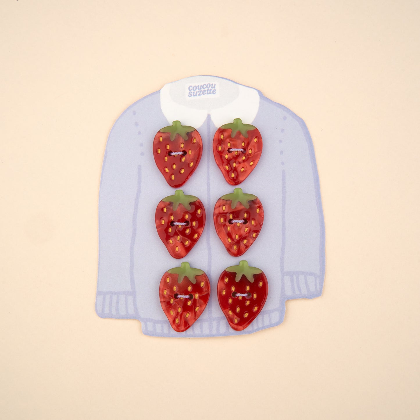 Kit boutons Fraise