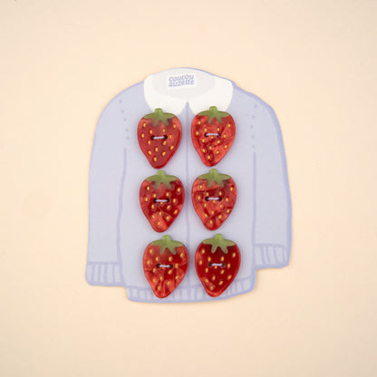 Kit boutons Fraise