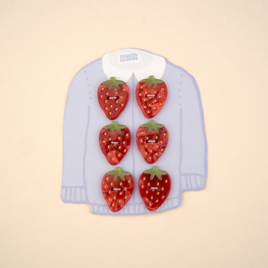 Kit boutons Fraise