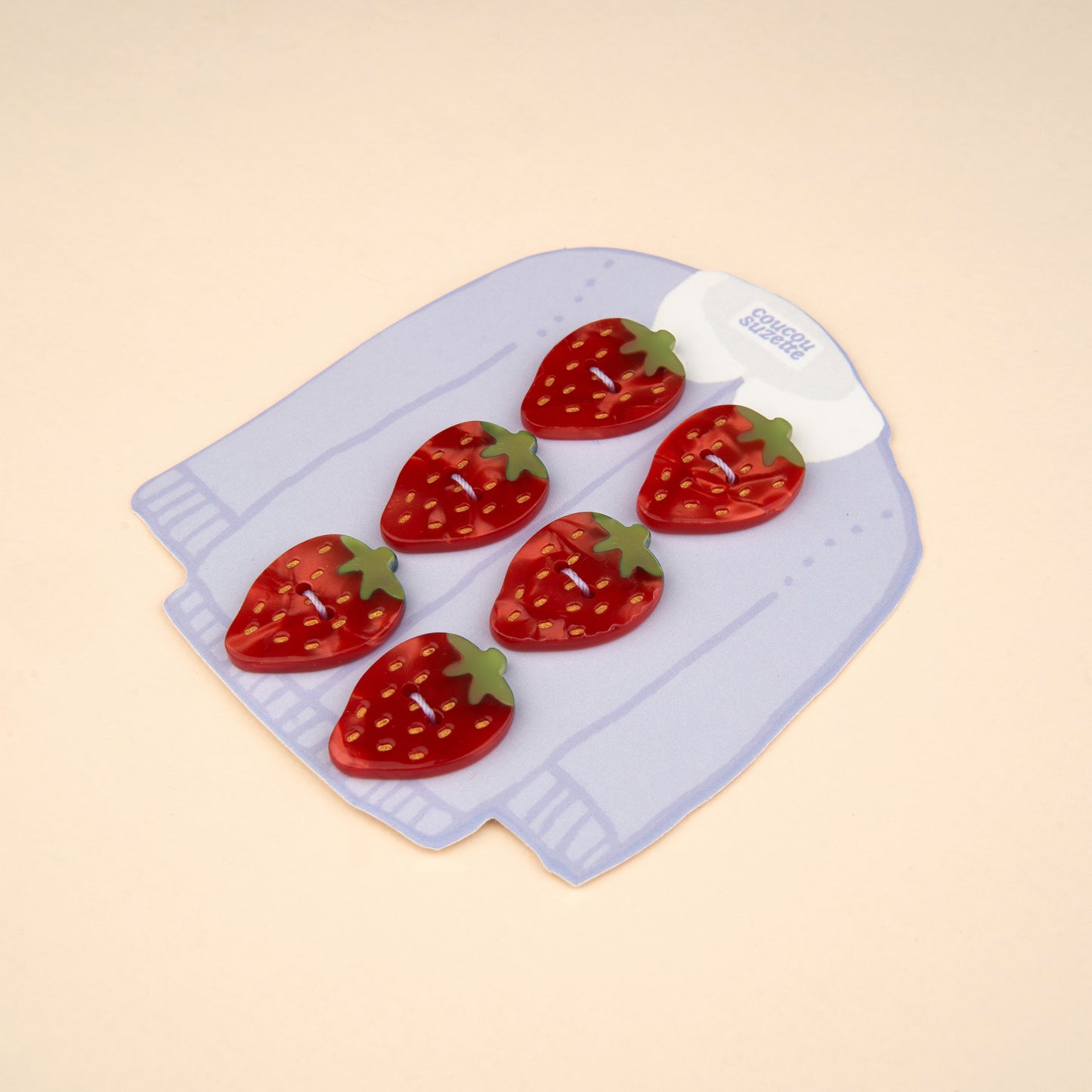 Kit boutons Fraise
