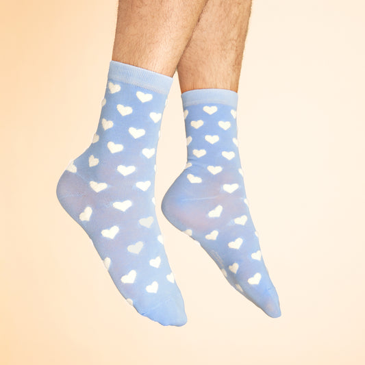  White Heart Socks 