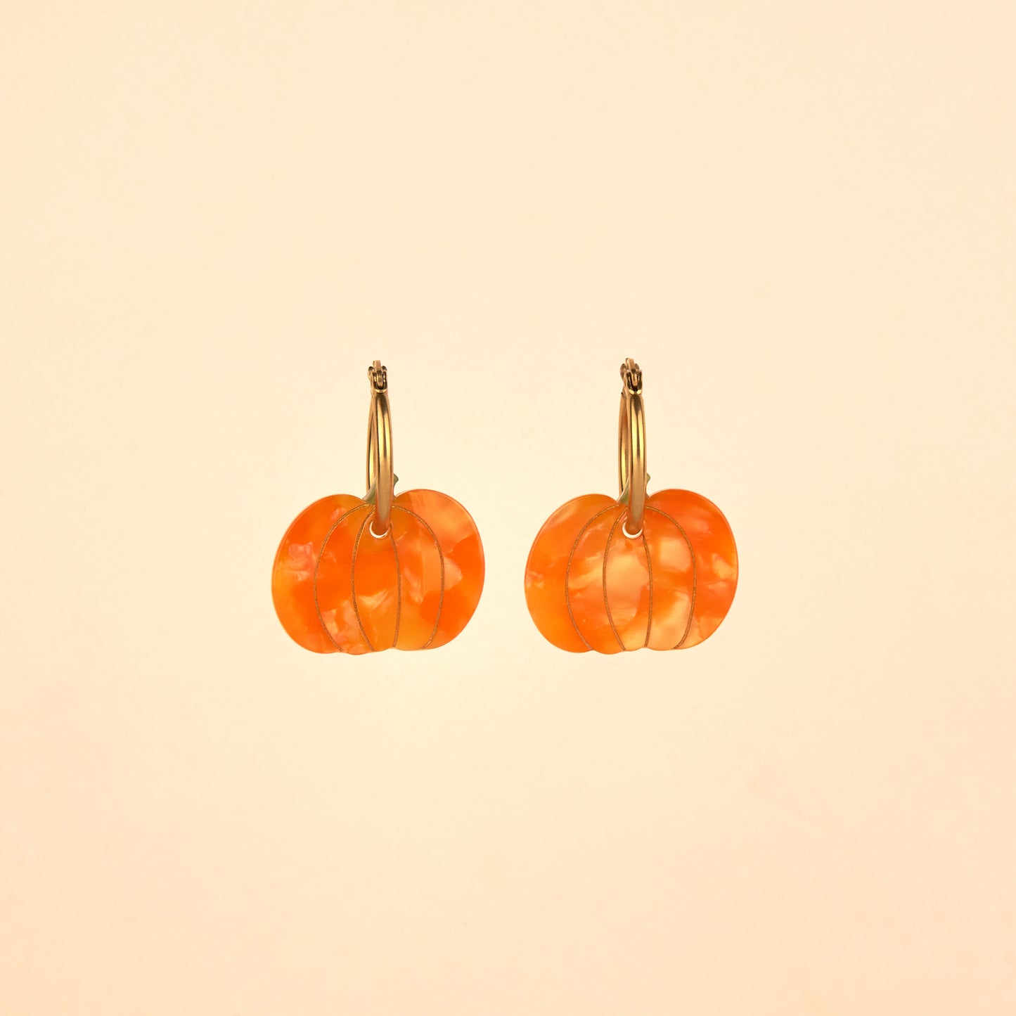 Boucles d'oreilles Citrouille