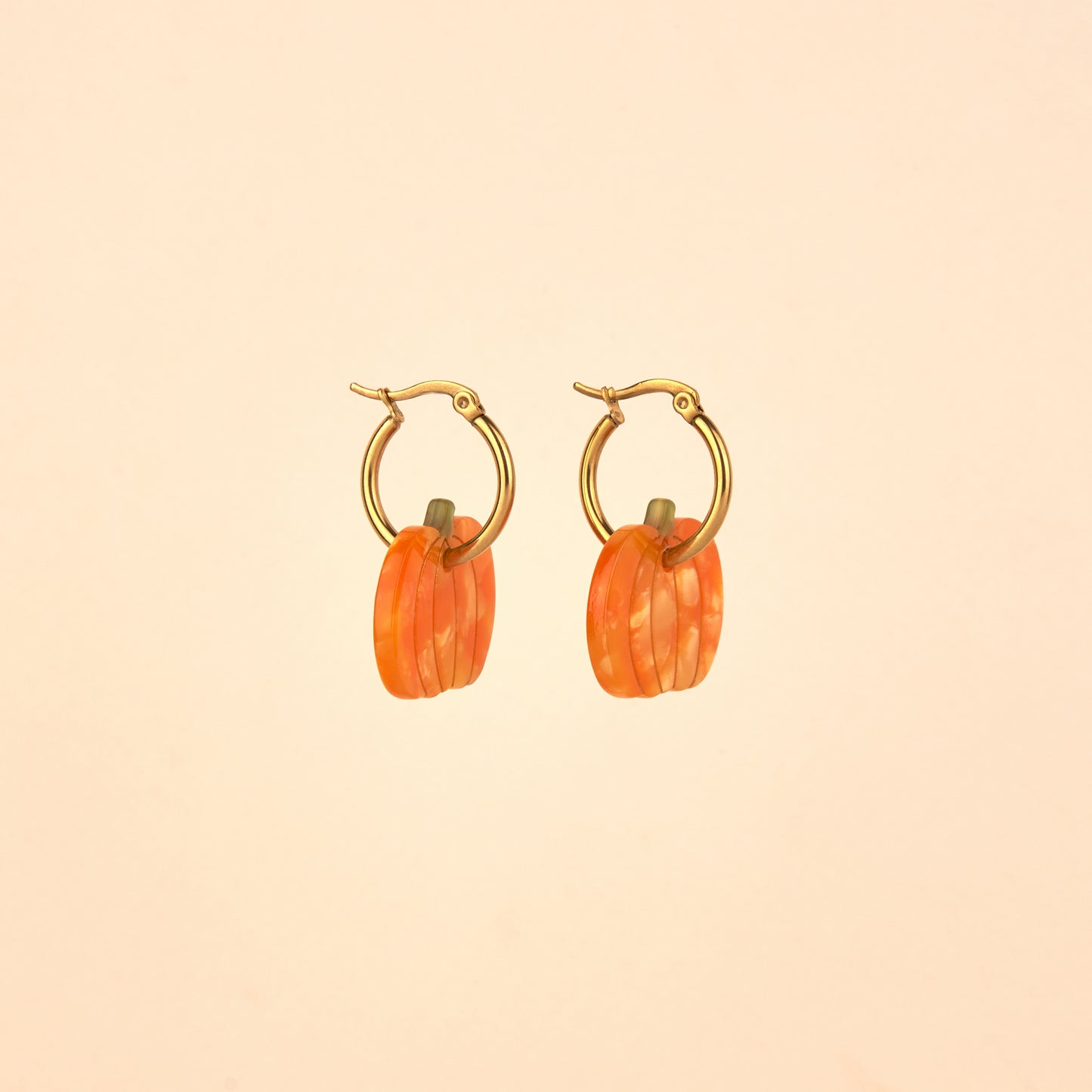 Boucles d'oreilles Citrouille