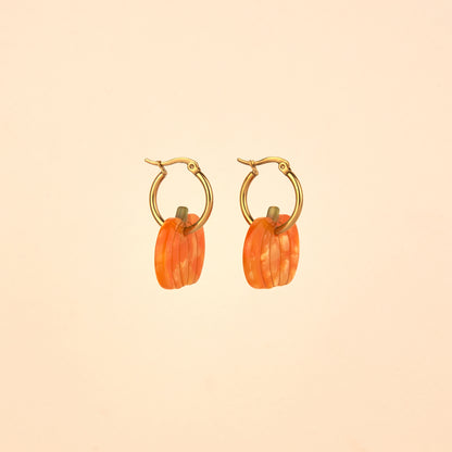 Boucles d'oreilles Citrouille