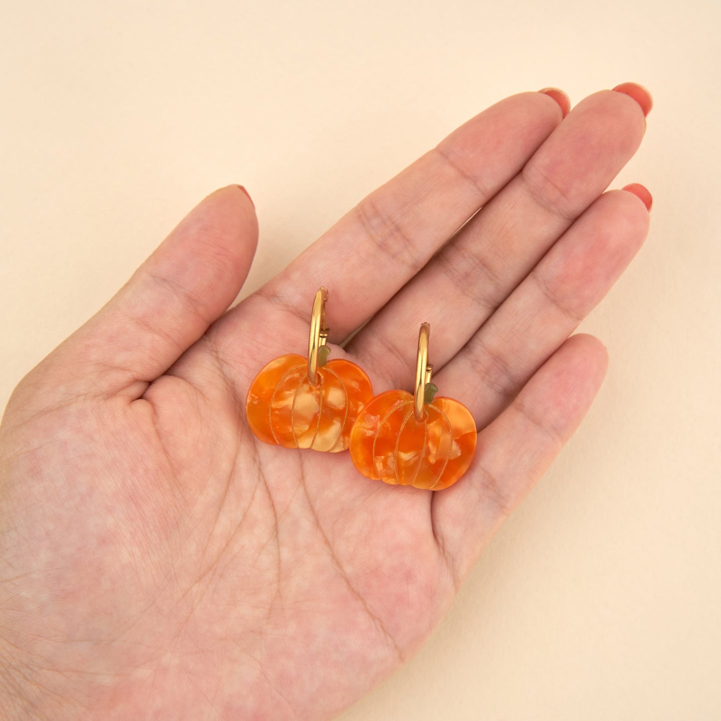 Boucles d'oreilles Citrouille
