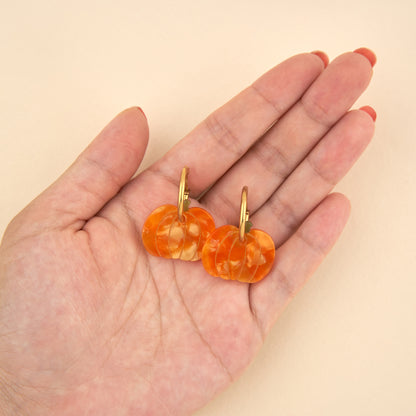Boucles d'oreilles Citrouille