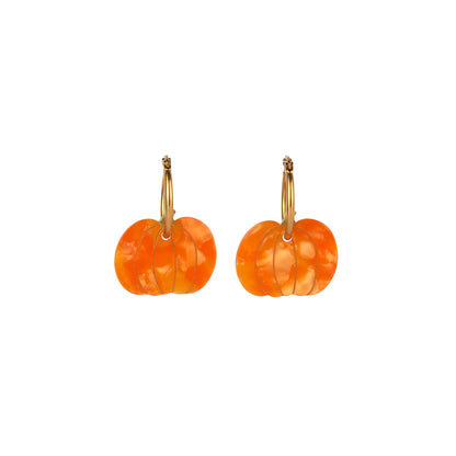 Boucles d'oreilles Citrouille