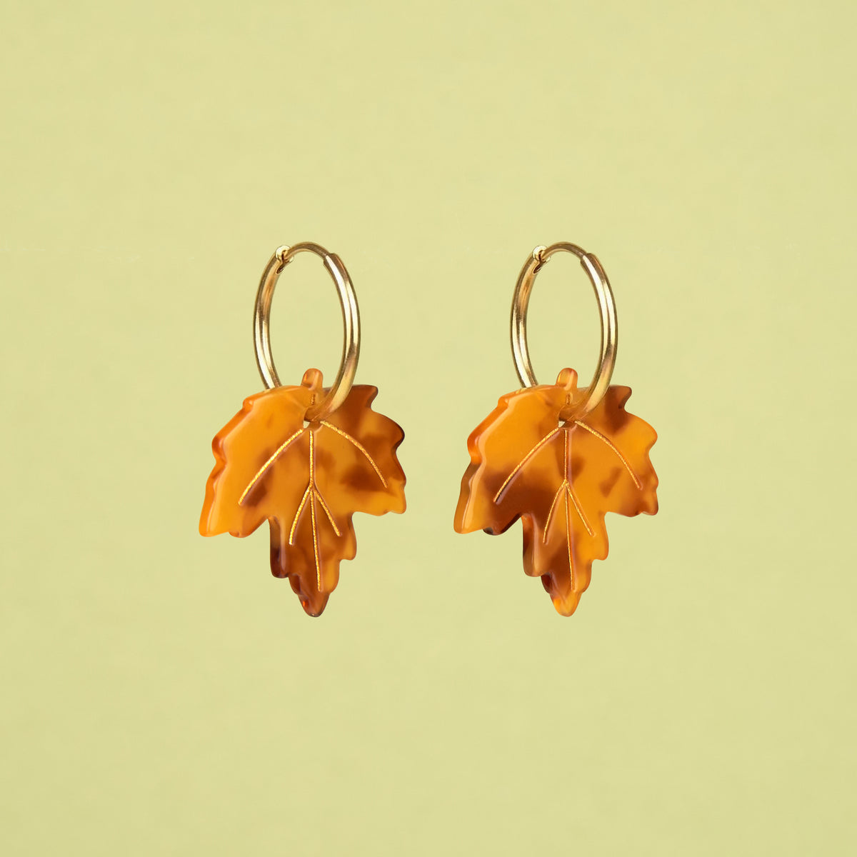 Boucles d'oreilles Feuille d'Érable