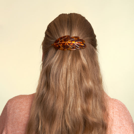 French Barrette Feuille