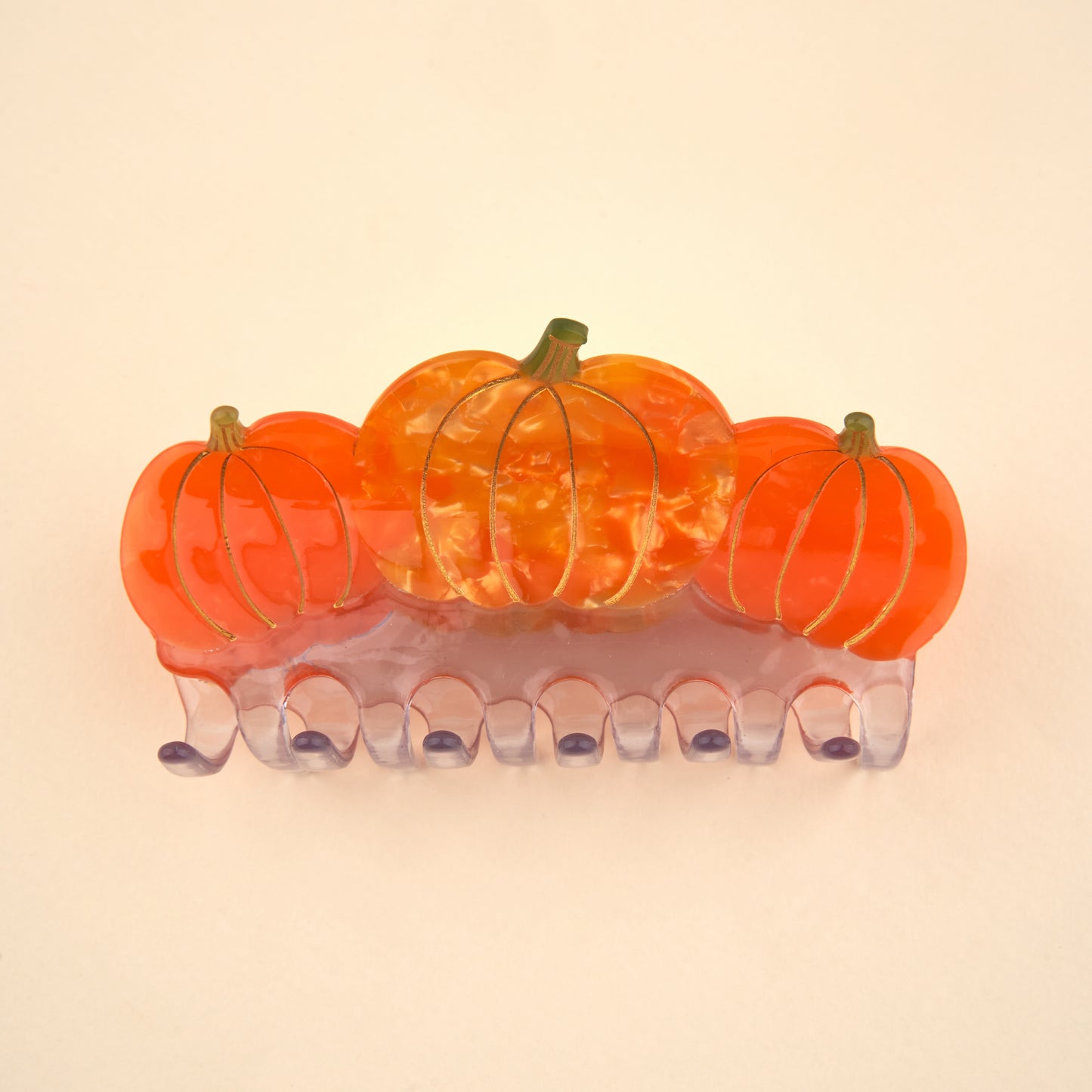 Grande pince à cheveux Citrouilles