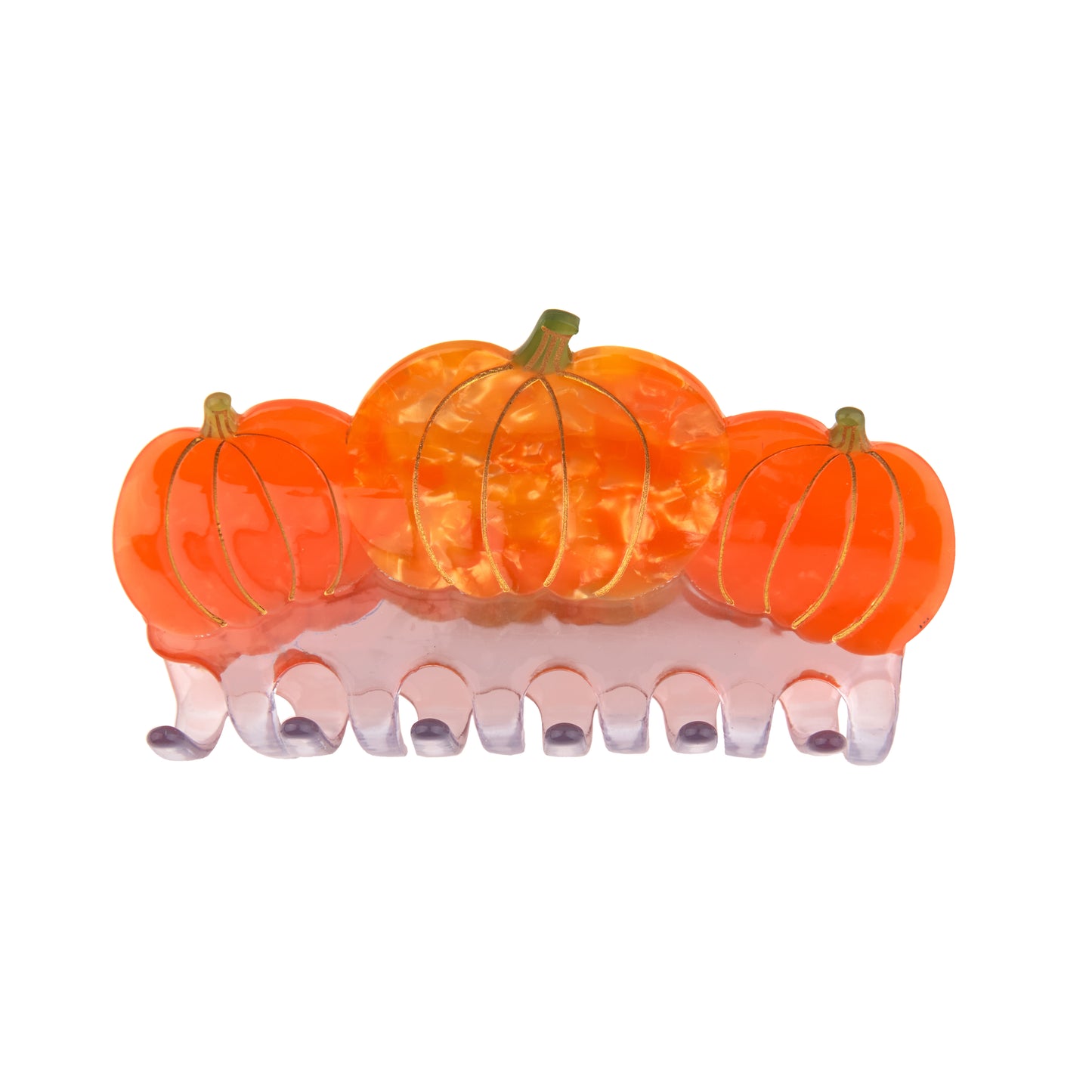 Grande pince à cheveux Citrouilles