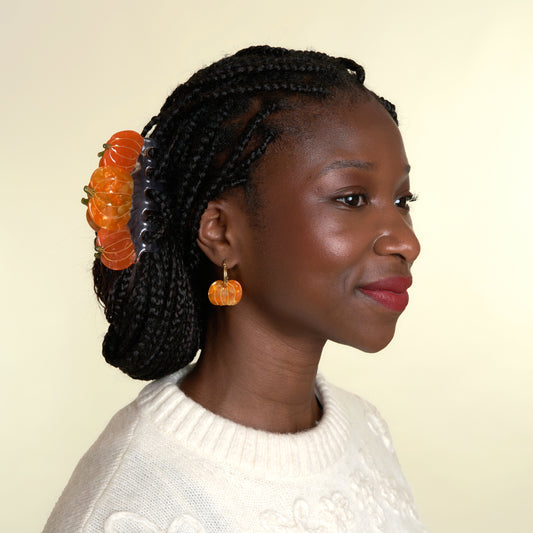 Grande pince à cheveux Citrouilles