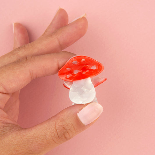 Mini pince à cheveux Champignon